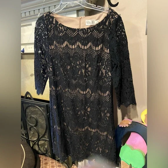 Eliza J | Dresses | Eliza J Black Lace Dress Size4 Excellent Condition |  Poshmark